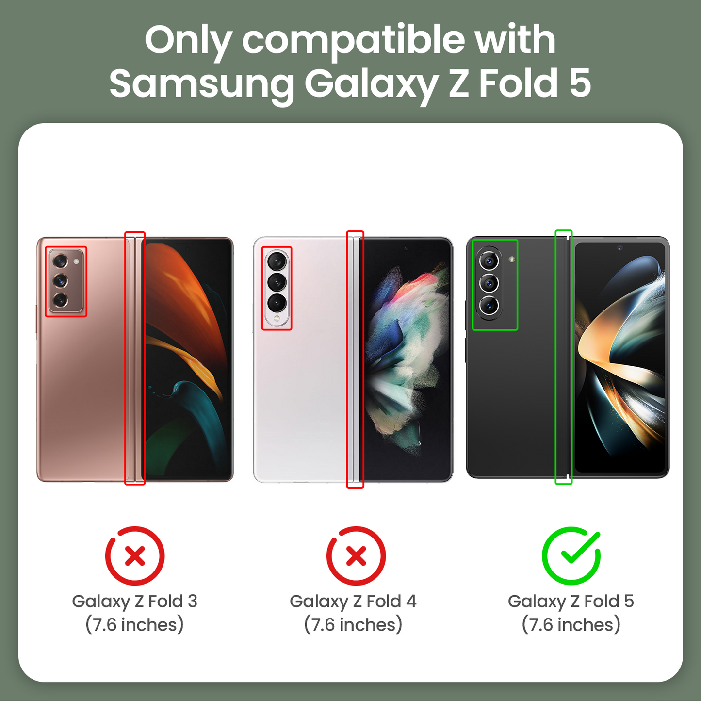 Chtoocy for Galaxy Z Fold 5 Case, with Privacy Screen Protector, Built-in Slide Camera Cover & 360° Magnetic Kickstand Drop Protection Case for Samsung Galaxy Z Fold 5 5G 2023-Black